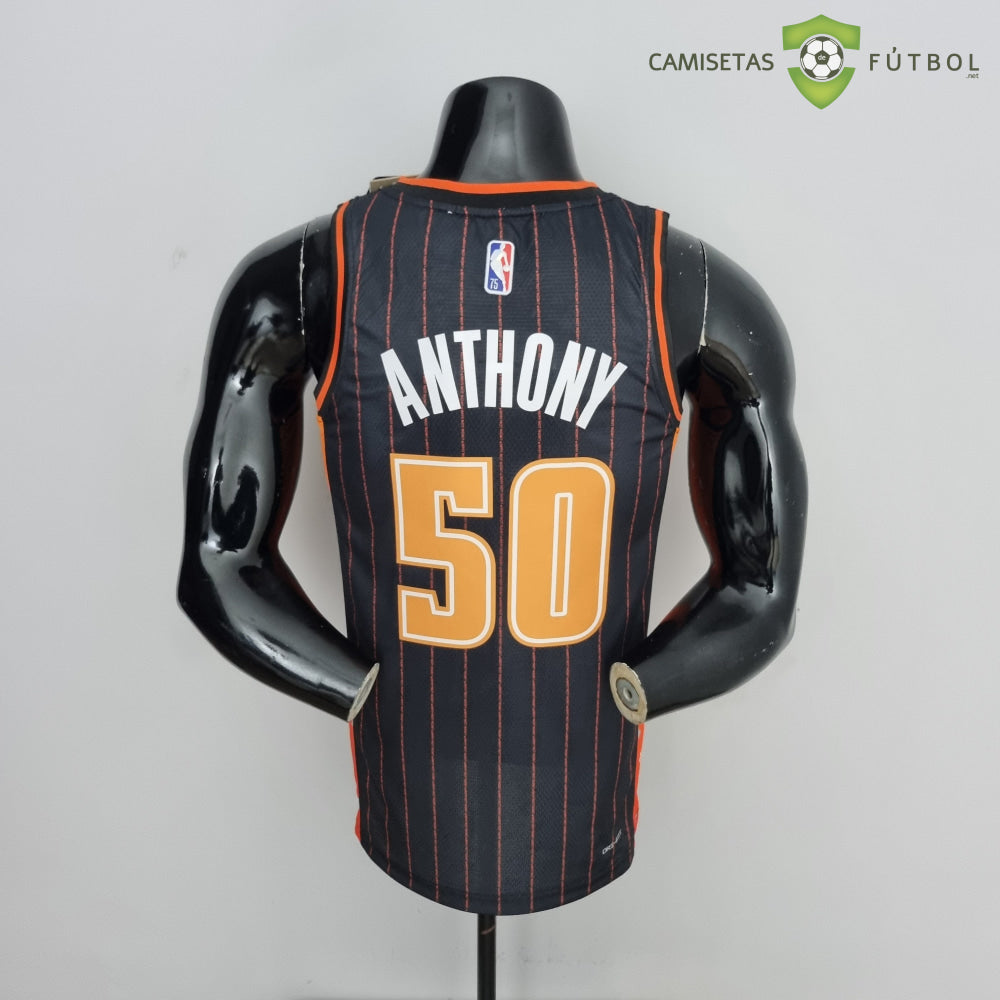 Camiseta Orlando Magic 21-22 - Cole Anthony 50 Negro Rayas Nba