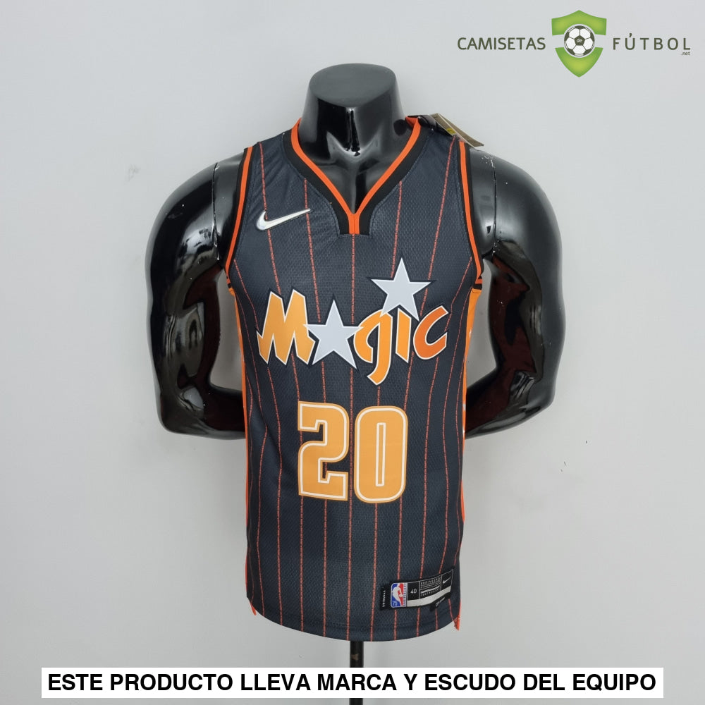 Camiseta Orlando Magic 21-22 - Markelle Fultz 20 Negro Rayas Nba