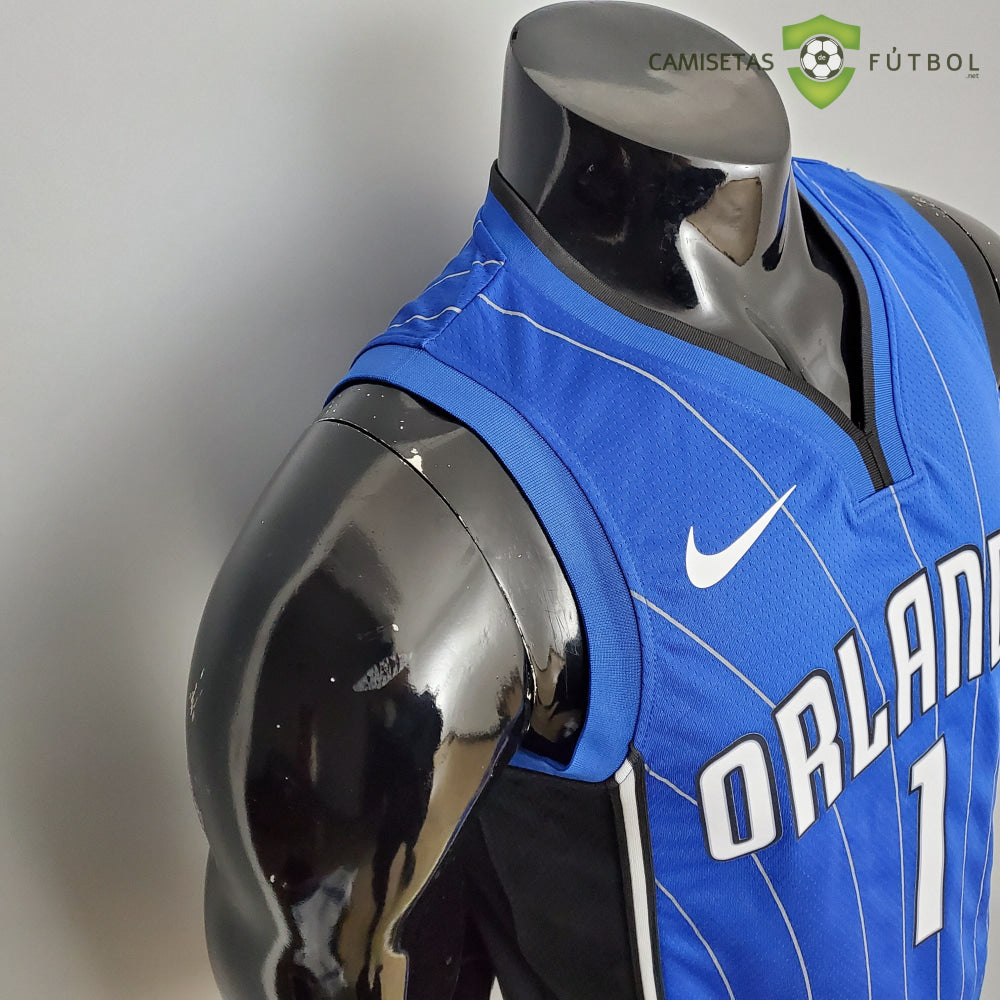Camiseta Orlando Magic 21-22 - Tracy Mcgrady 1 Azul Rayas Nba