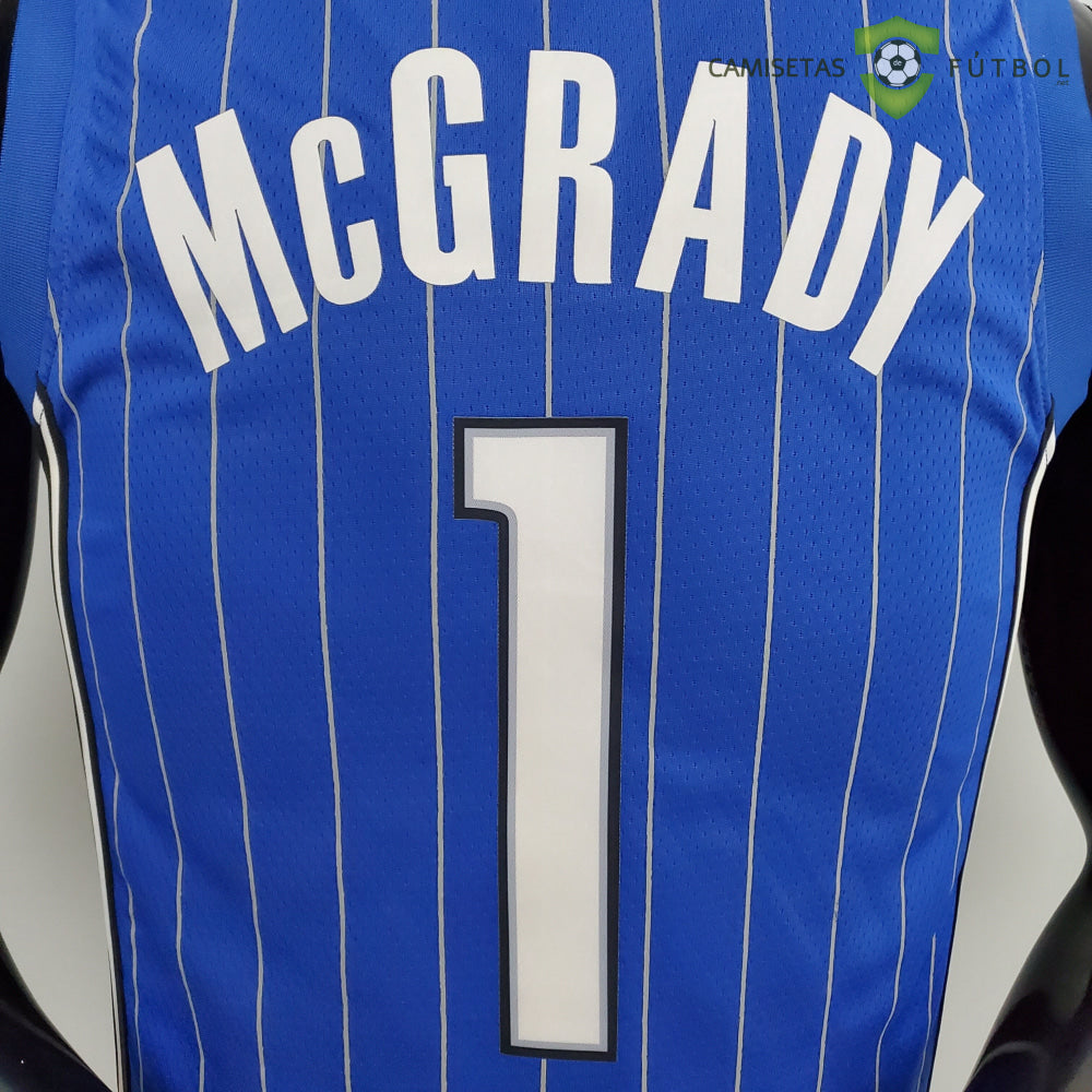Camiseta Orlando Magic 21-22 - Tracy Mcgrady 1 Azul Rayas Nba