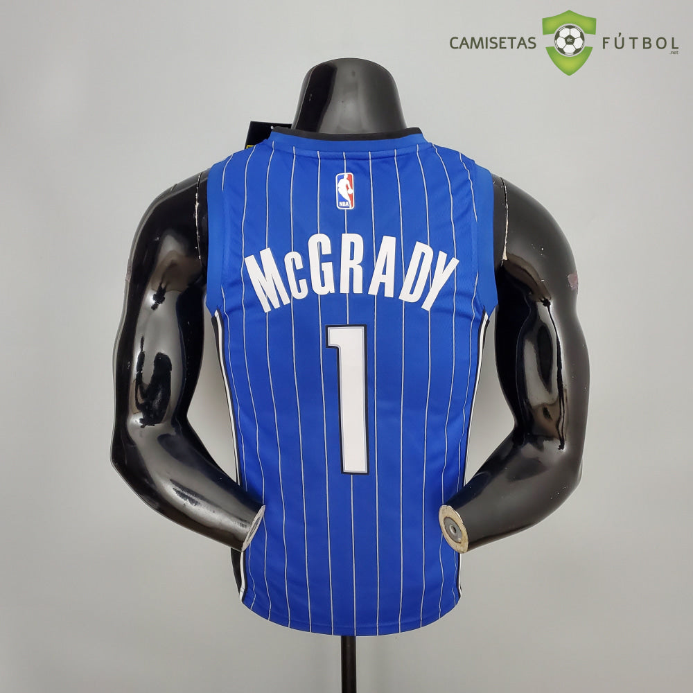 Camiseta Orlando Magic 21-22 - Tracy Mcgrady 1 Azul Rayas Nba