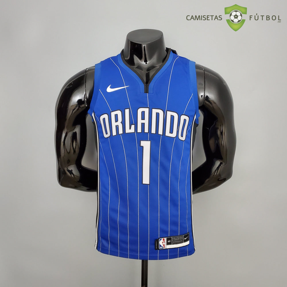 Camiseta Orlando Magic 21-22 - Tracy Mcgrady 1 Azul Rayas Nba
