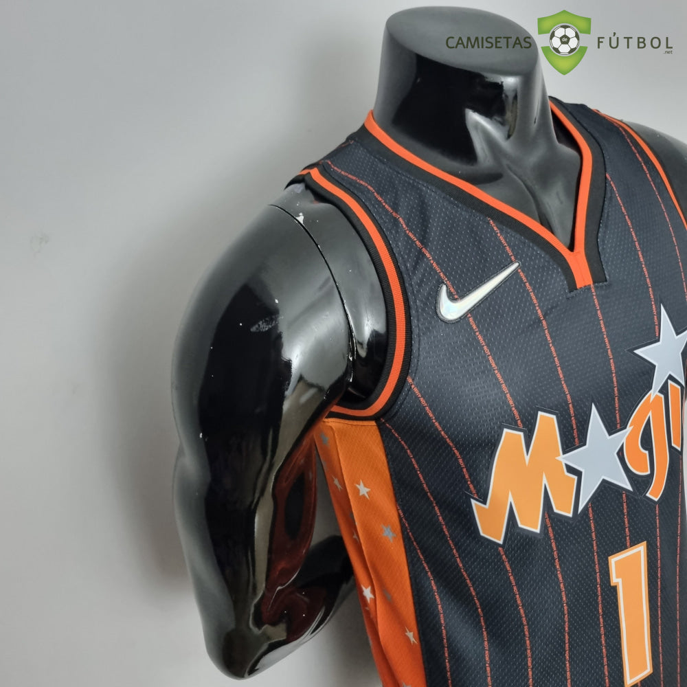 Camiseta Orlando Magic 21-22 - Tracy Mcgrady 1 Negro Rayas Nba