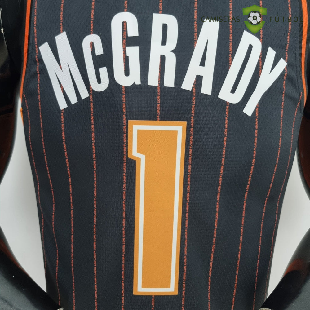 Camiseta Orlando Magic 21-22 - Tracy Mcgrady 1 Negro Rayas Nba