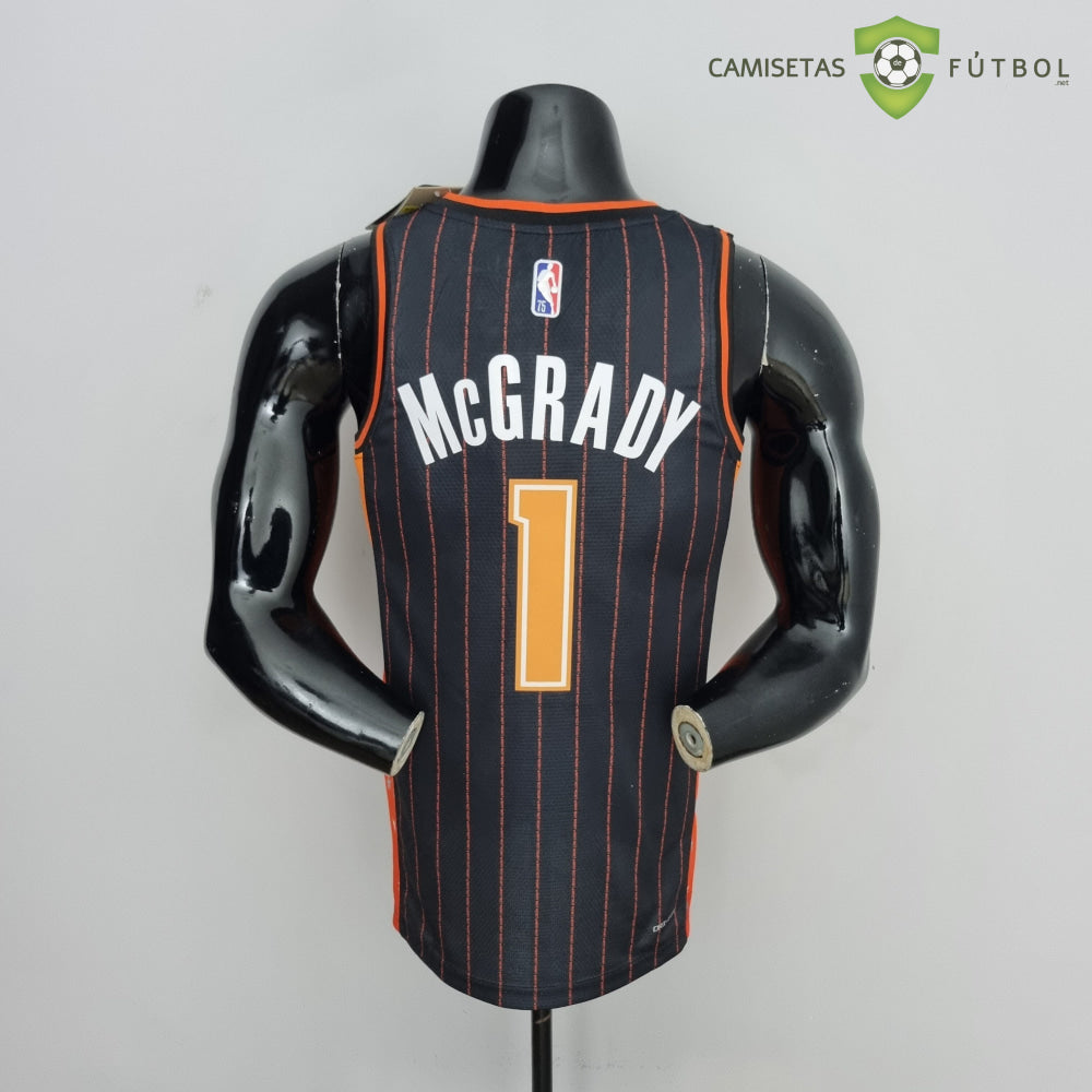 Camiseta Orlando Magic 21-22 - Tracy Mcgrady 1 Negro Rayas Nba