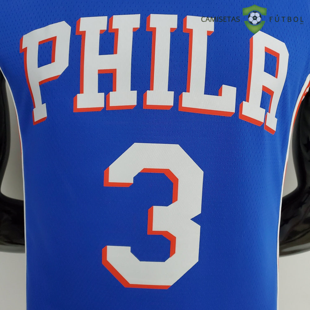 Camiseta Philadelphia 76Ers 21-22 - Allen Iverson 3 Azul Nba