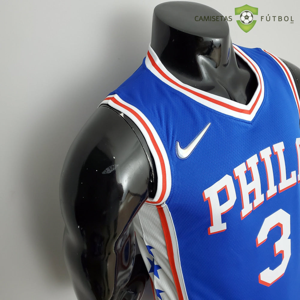 Camiseta Philadelphia 76Ers 21-22 - Allen Iverson 3 Azul Nba