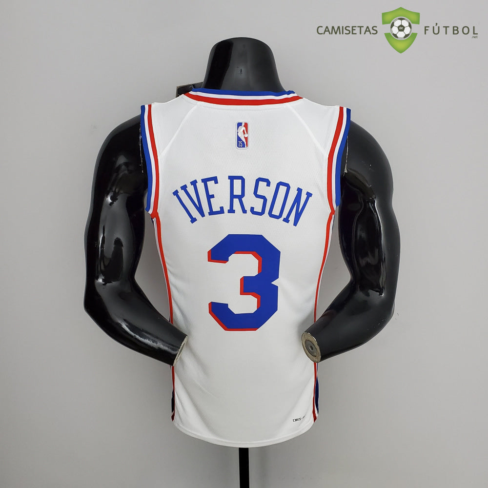 Camiseta Philadelphia 76Ers 21-22 - Allen Iverson 3 Blanco Nba