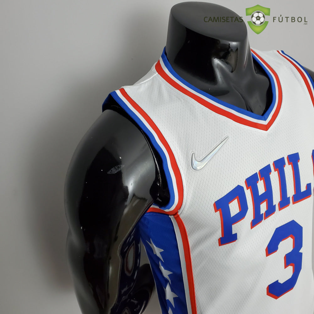 Camiseta Philadelphia 76Ers 21-22 - Allen Iverson 3 Blanco Nba