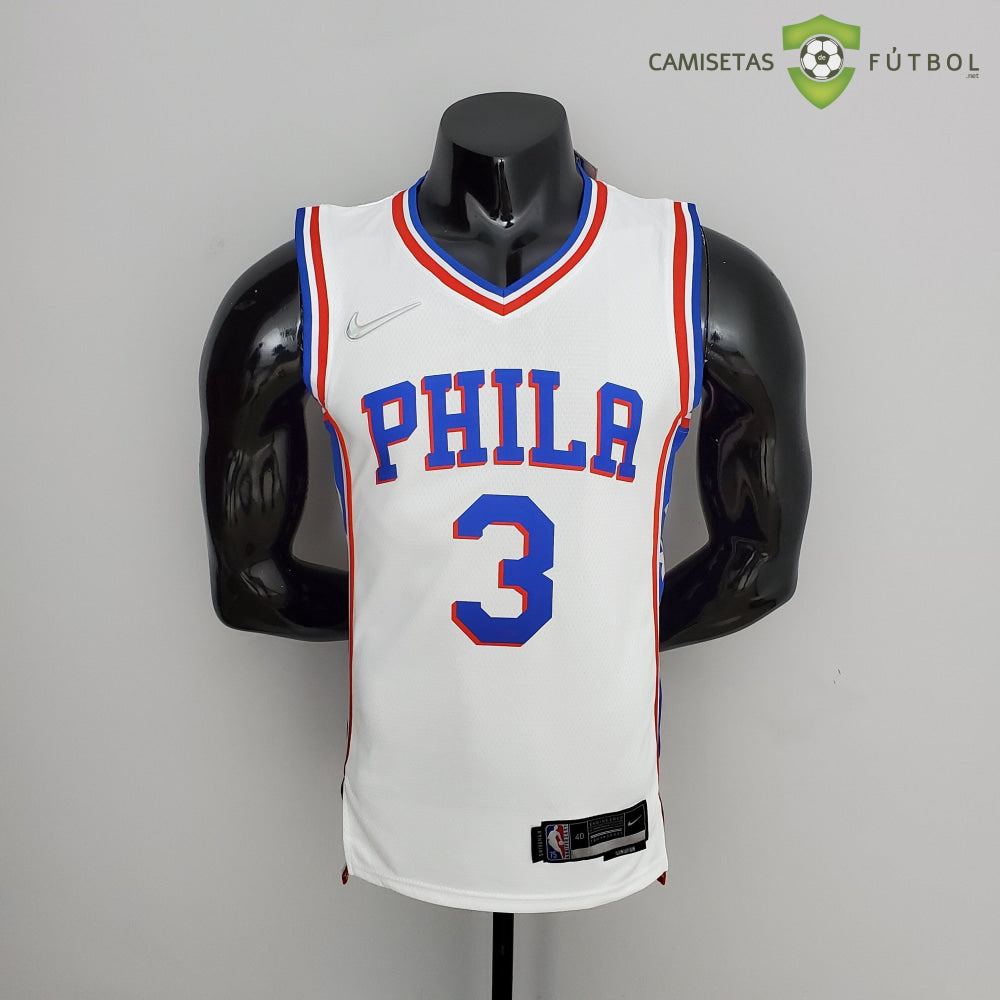 Camiseta Philadelphia 76Ers 21-22 - Allen Iverson 3 Blanco Nba