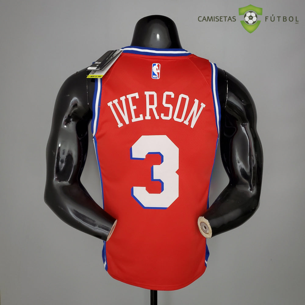 Camiseta Philadelphia 76Ers 21-22 - Allen Iverson 3 Rojo Nba