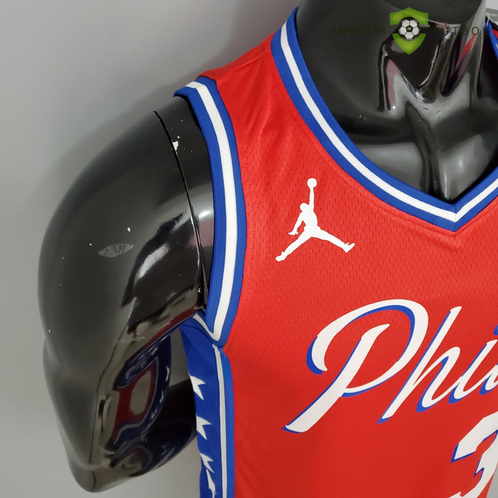 Camiseta Philadelphia 76Ers 21-22 - Allen Iverson 3 Rojo Nba