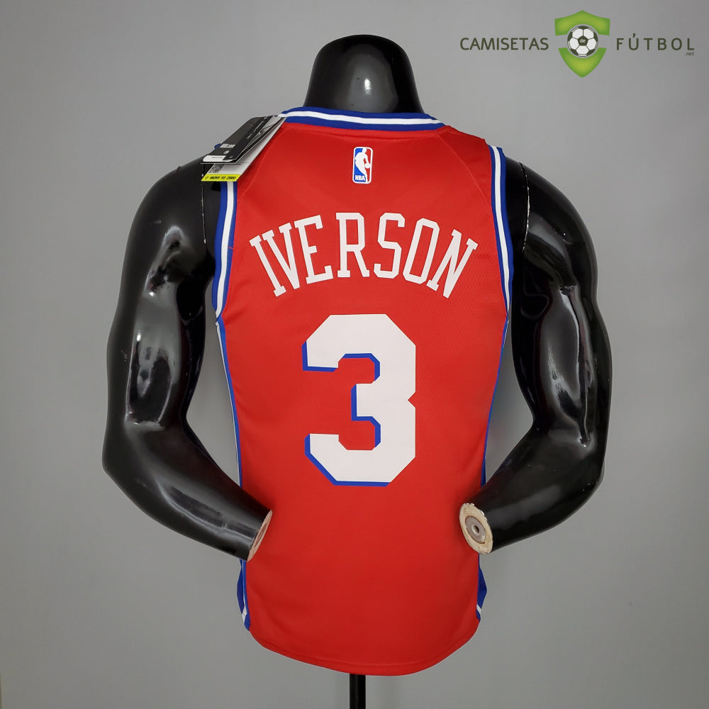 Camiseta Philadelphia 76Ers 21-22 - Allen Iverson 3 Rojo Nba