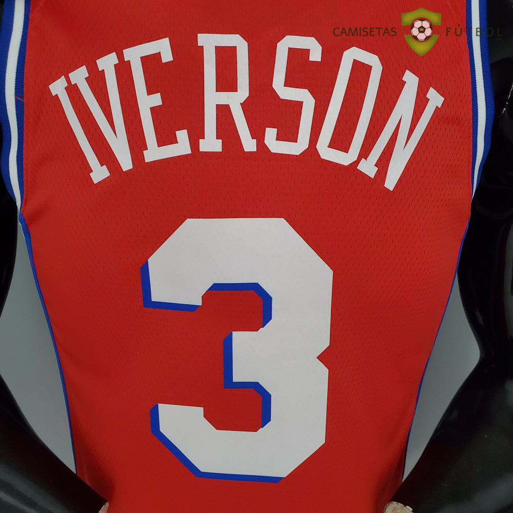 Camiseta Philadelphia 76Ers 21-22 - Allen Iverson 3 Rojo Nba
