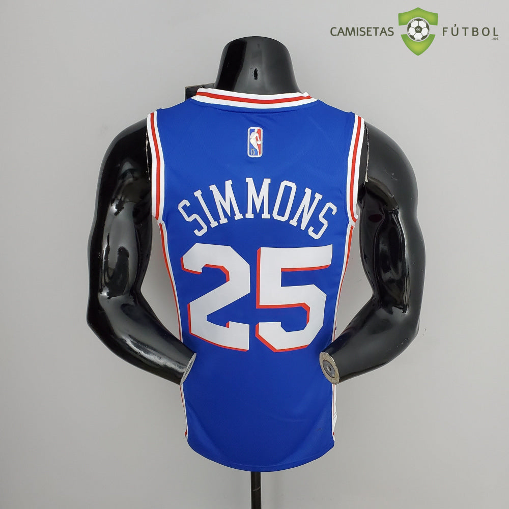 Camiseta Philadelphia 76Ers 21-22 - Ben Simmons 25 Azul Nba