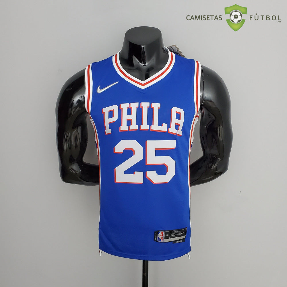 Camiseta Philadelphia 76Ers 21-22 - Ben Simmons 25 Azul Nba