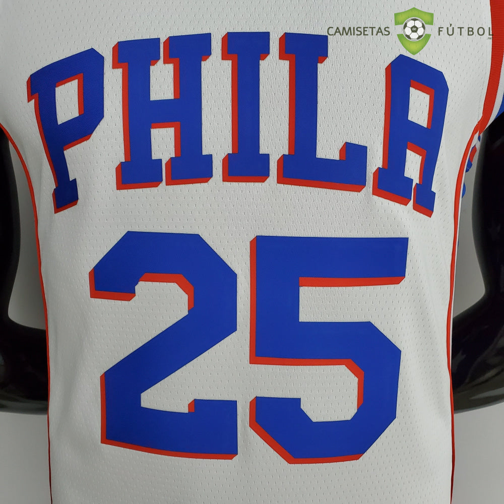 Camiseta Philadelphia 76Ers 21-22 - Ben Simmons 25 Blanco Nba
