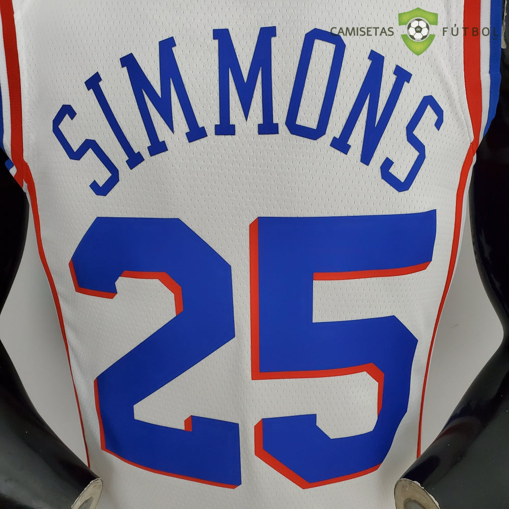 Camiseta Philadelphia 76Ers 21-22 - Ben Simmons 25 Blanco Nba