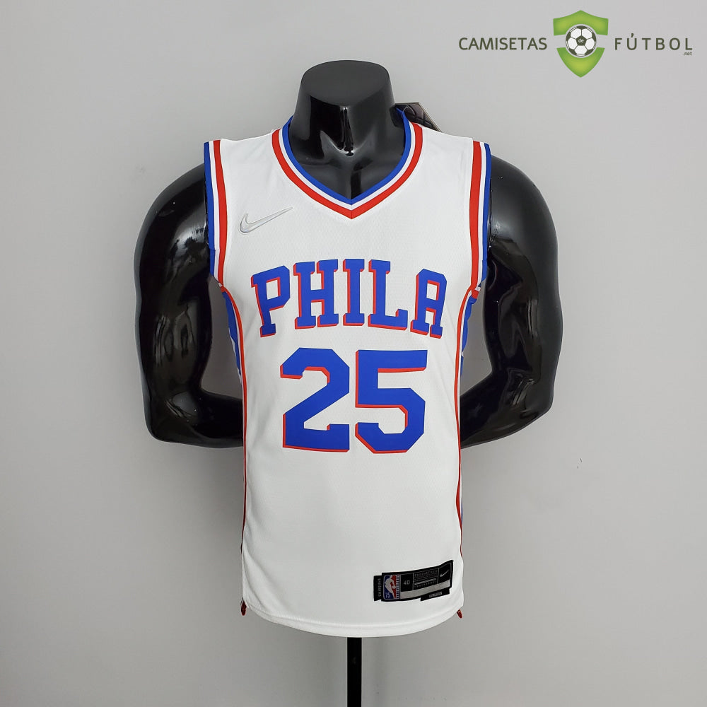 Camiseta Philadelphia 76Ers 21-22 - Ben Simmons 25 Blanco Nba