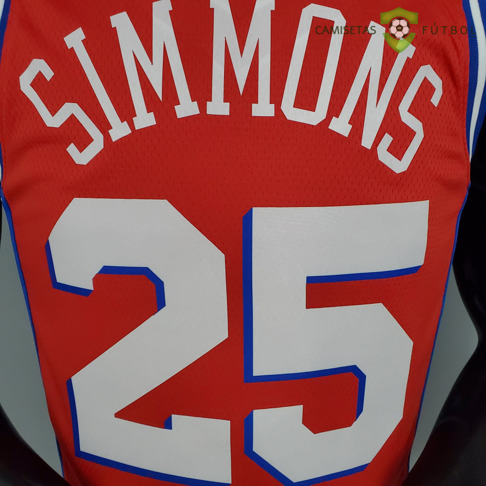Camiseta Philadelphia 76Ers 21-22 - Ben Simmons 25 Rojo Nba
