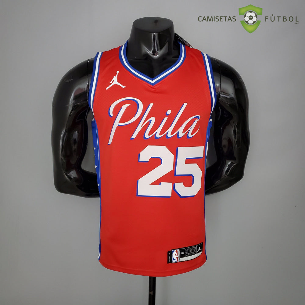 Camiseta Philadelphia 76Ers 21-22 - Ben Simmons 25 Rojo Nba