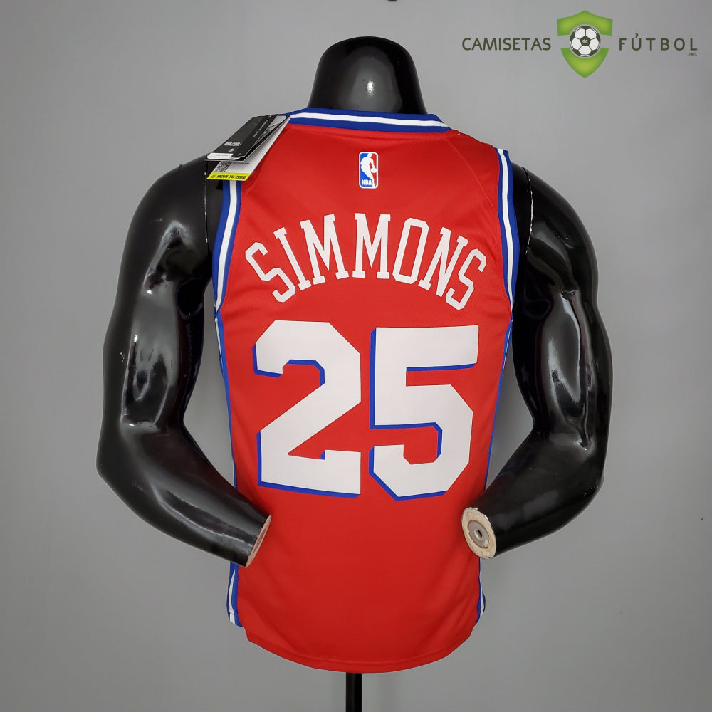 Camiseta Philadelphia 76Ers 21-22 - Ben Simmons 25 Rojo Nba