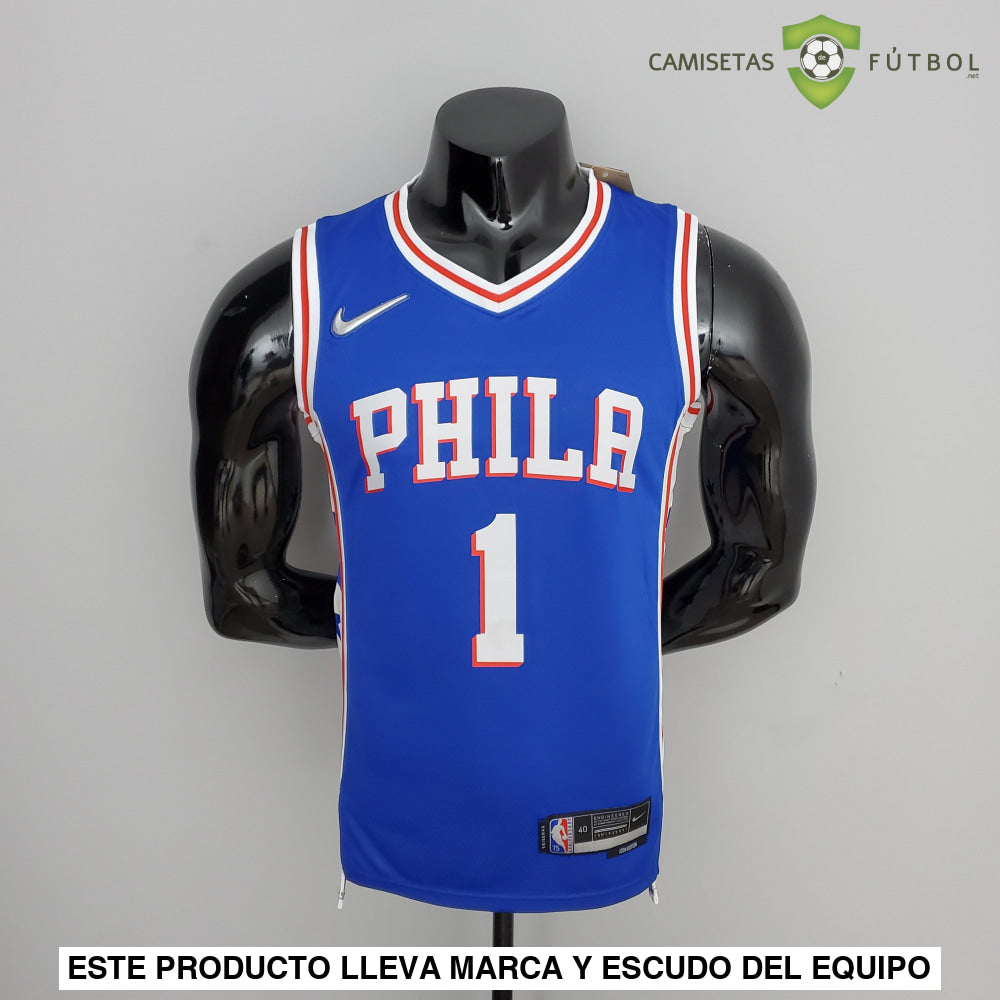 Camiseta Philadelphia 76Ers 21-22 - James Harden 1 Azul Nba