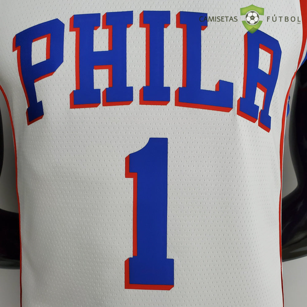 Camiseta Philadelphia 76Ers 21-22 - James Harden 1 Blanco Nba