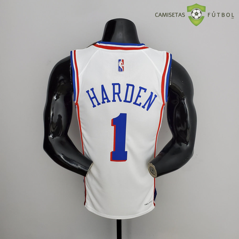 Camiseta Philadelphia 76Ers 21-22 - James Harden 1 Blanco Nba
