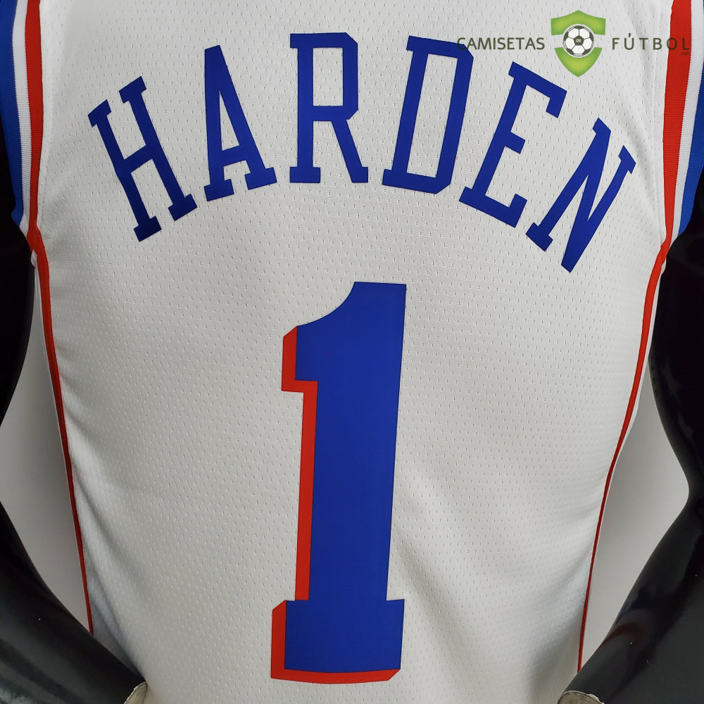 Camiseta Philadelphia 76Ers 21-22 - James Harden 1 Blanco Nba