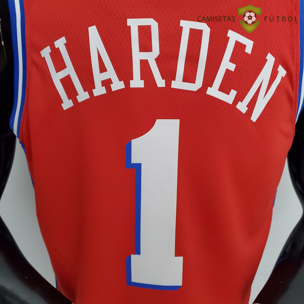 Camiseta Philadelphia 76Ers 21-22 - James Harden 1 Rojo Nba