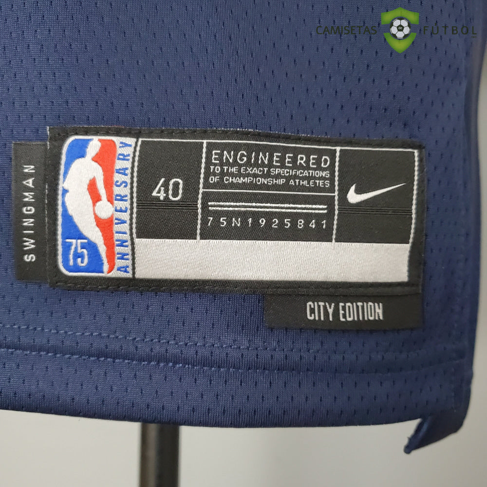 Camiseta Philadelphia 76Ers 21-22 - Joel Embiid 21 Azul Marino Nba