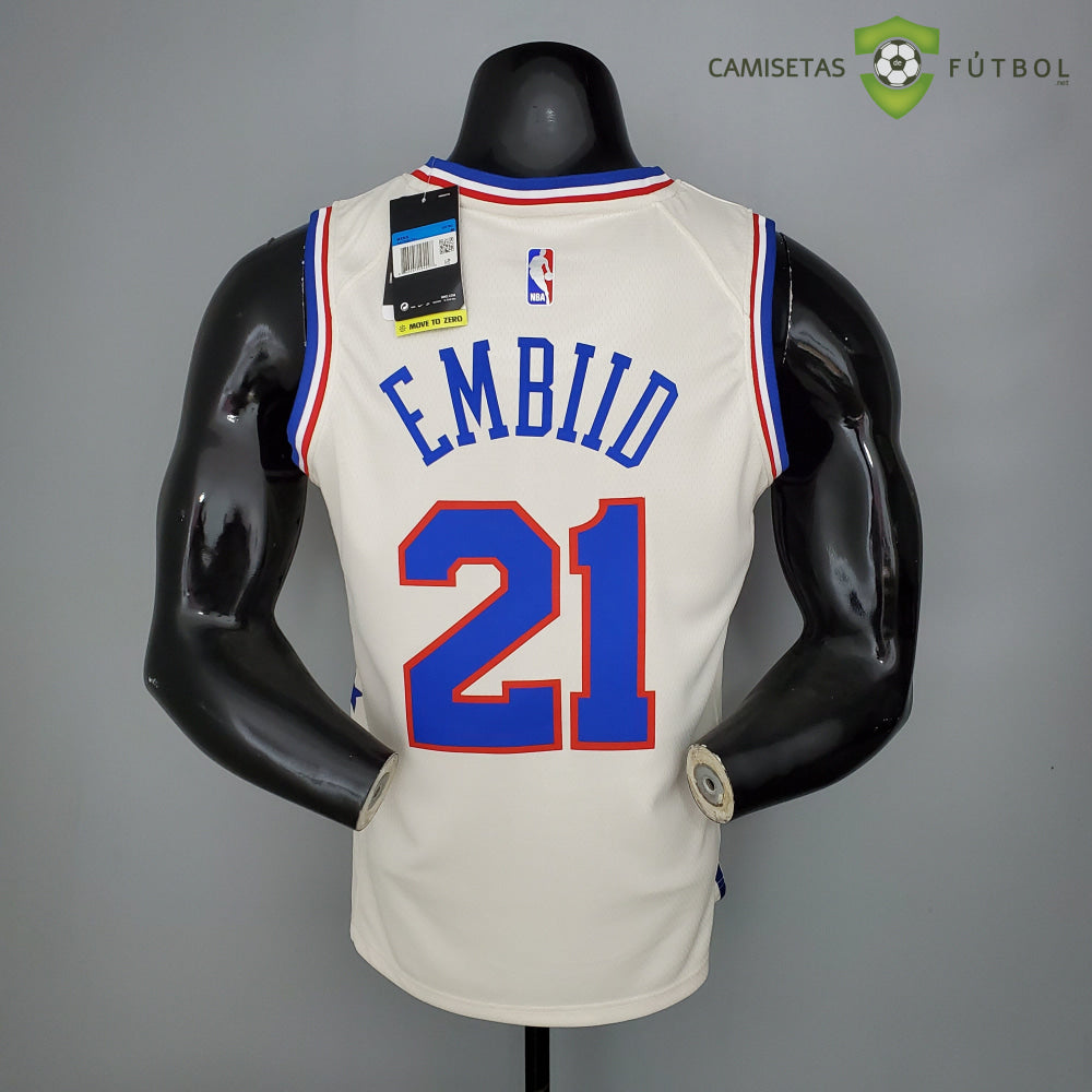 Camiseta Philadelphia 76Ers 21-22 - Joel Embiid 21 Earned Edition Nba