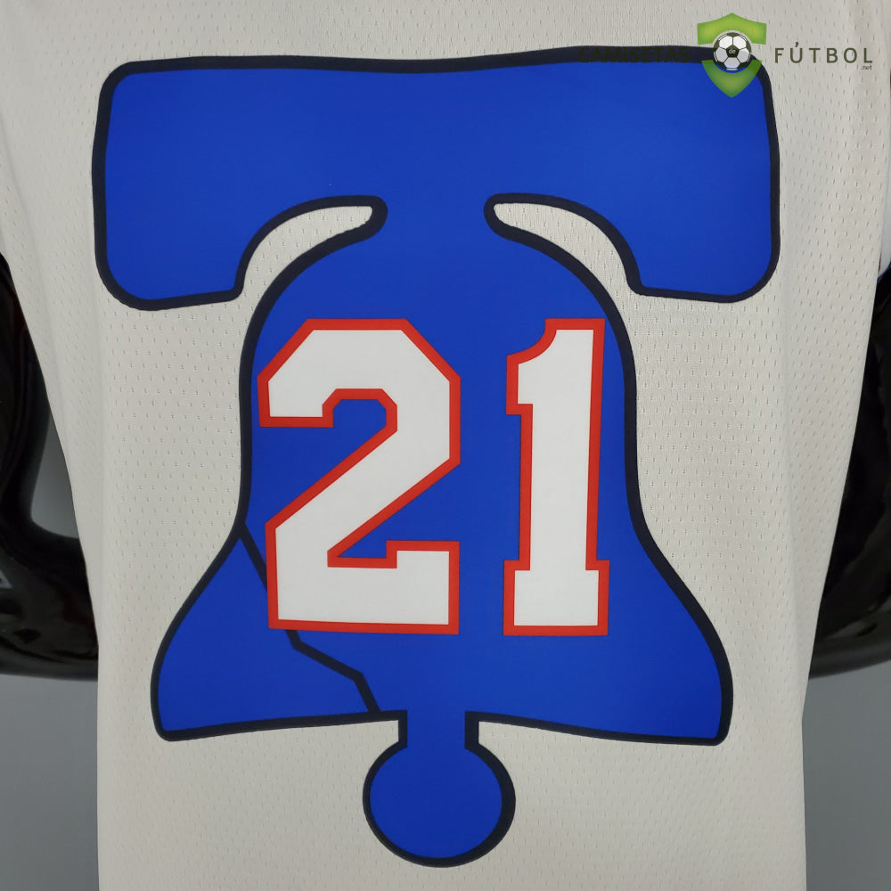 Camiseta Philadelphia 76Ers 21-22 - Joel Embiid 21 Earned Edition Nba