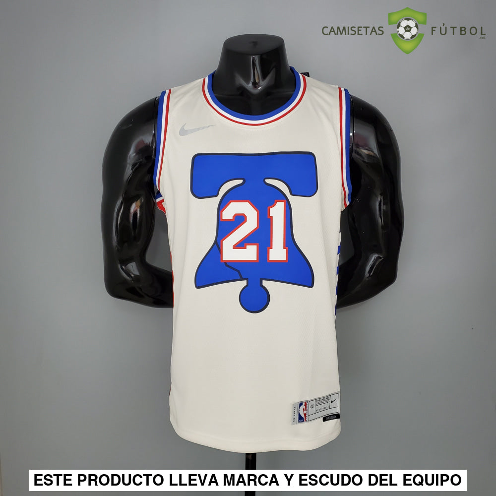 Camiseta Philadelphia 76Ers 21-22 - Joel Embiid 21 Earned Edition Nba