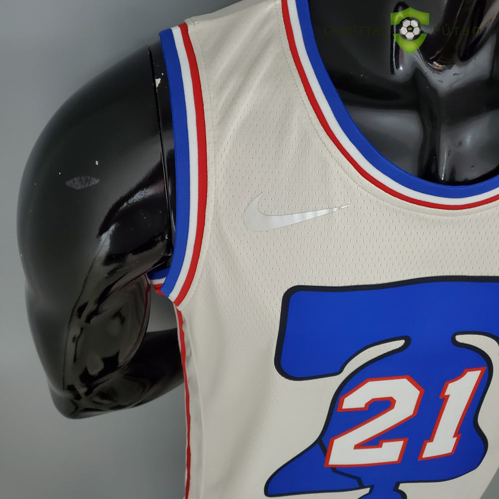 Camiseta Philadelphia 76Ers 21-22 - Joel Embiid 21 Earned Edition Nba