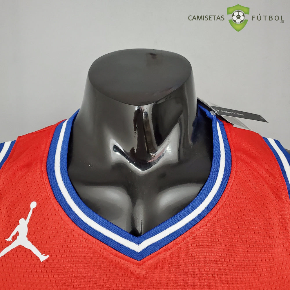 Camiseta Philadelphia 76Ers 21-22 - Joel Embiid 21 Rojo Nba