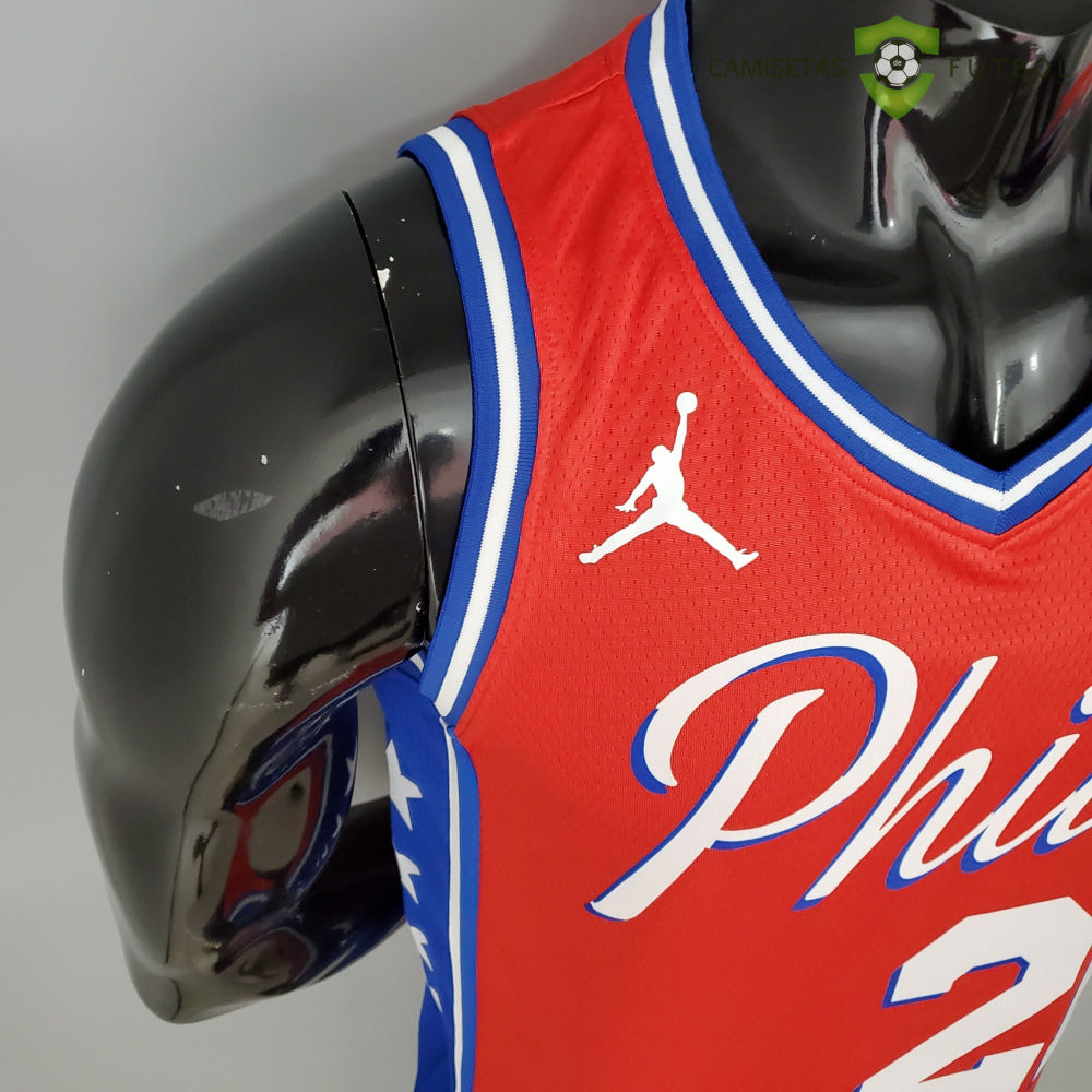 Camiseta Philadelphia 76Ers 21-22 - Joel Embiid 21 Rojo Nba