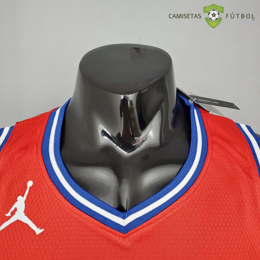 Camiseta Philadelphia 76Ers 21-22 - Joel Embiid 21 Rojo Nba