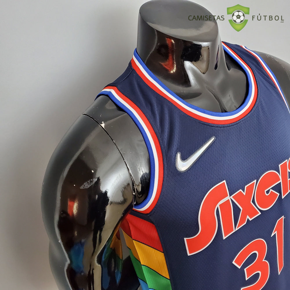 Camiseta Philadelphia 76Ers 21-22 - Seth Curry 31 Azul Marino Nba