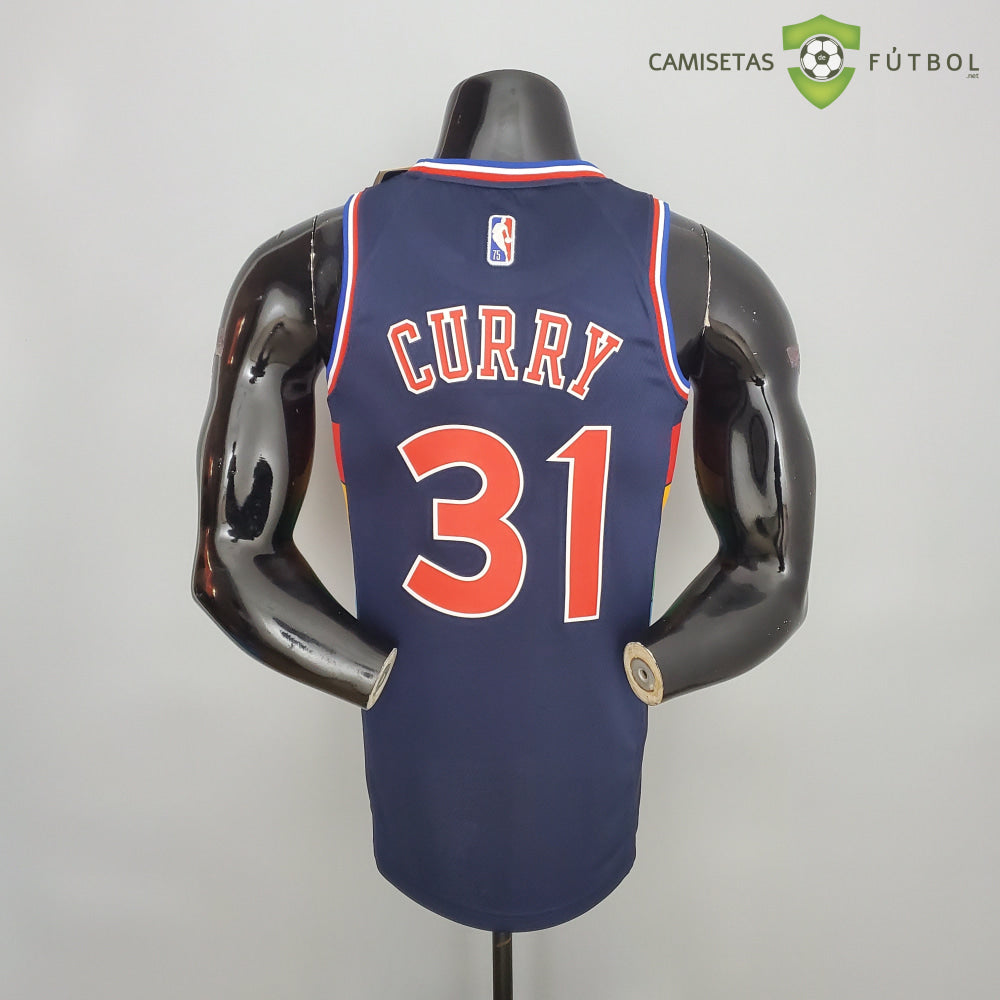Camiseta Philadelphia 76Ers 21-22 - Seth Curry 31 Azul Marino Nba