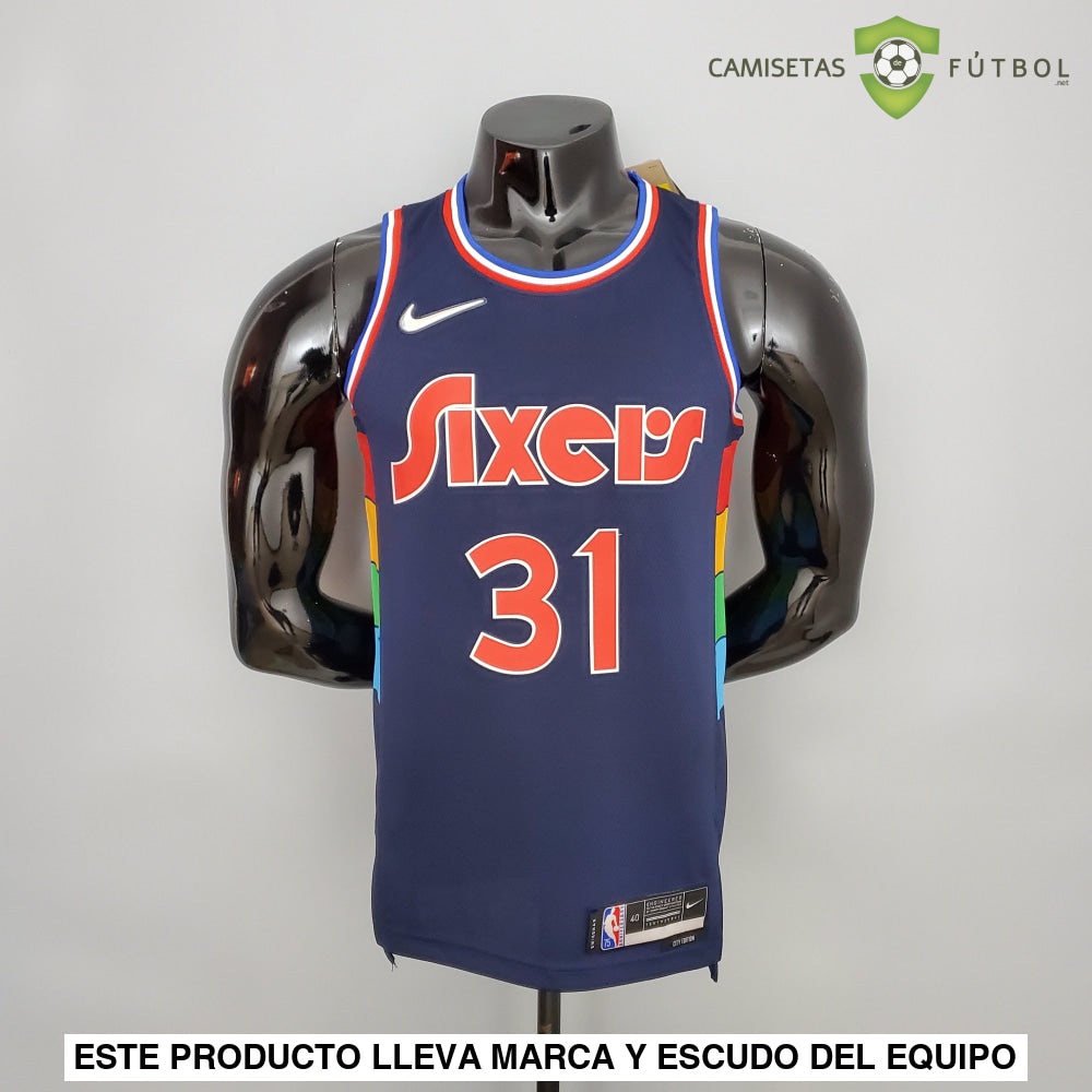 Camiseta Philadelphia 76Ers 21-22 - Seth Curry 31 Azul Marino Nba