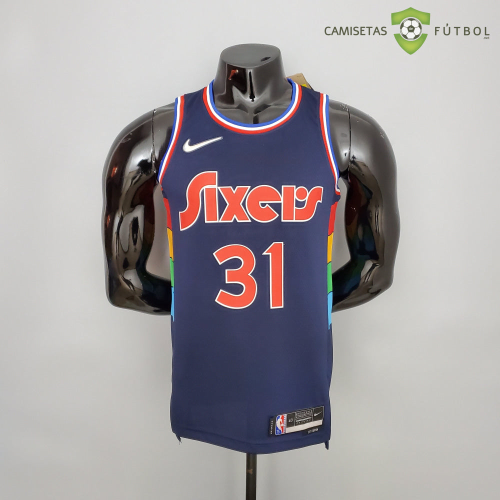Camiseta Philadelphia 76Ers 21-22 - Seth Curry 31 Azul Marino Nba