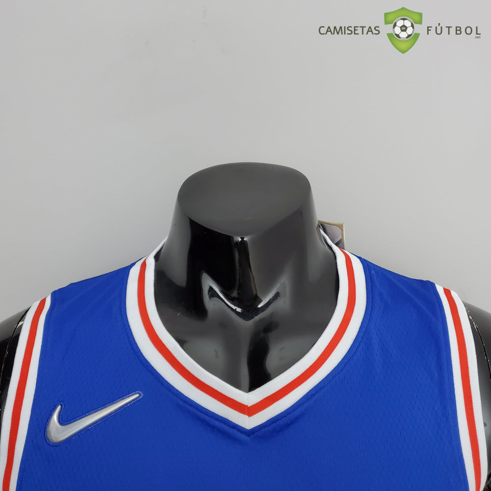 Camiseta Philadelphia 76Ers 21-22 - Tyrese Maxey 0 Azul Nba