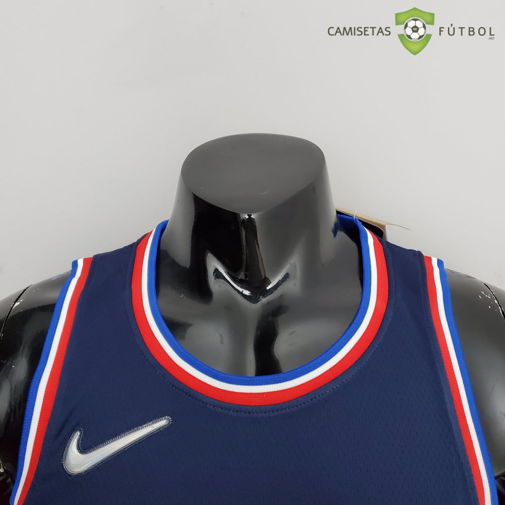 Camiseta Philadelphia 76Ers 21-22 - Tyrese Maxey 0 Azul Marino Nba