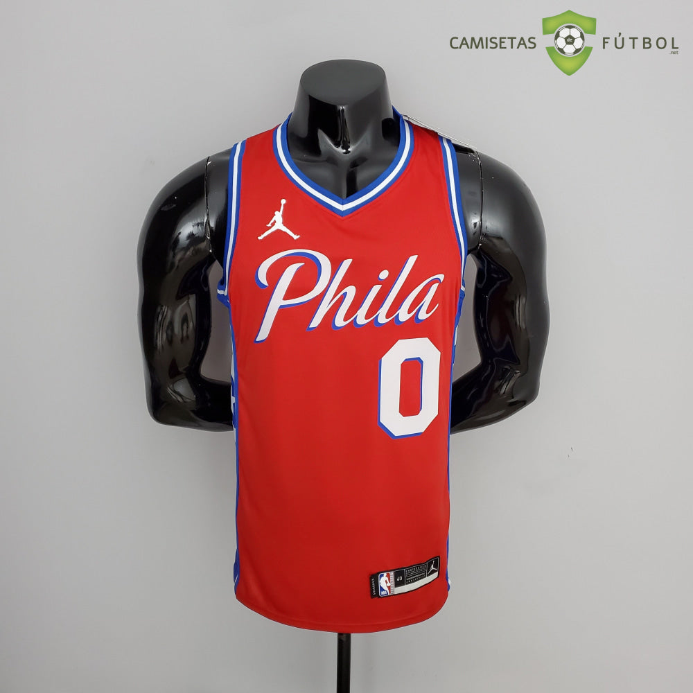 Camiseta Philadelphia 76Ers 21-22 - Tyrese Maxey 0 Rojo Nba