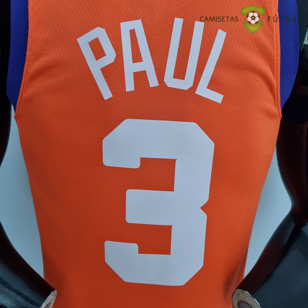 Camiseta Phoenix Suns 21-22 - Chris Paul 3 Naranja Nba