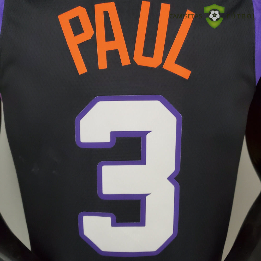 Camiseta Phoenix Suns 21-22 - Chris Paul 3 Negro Nba