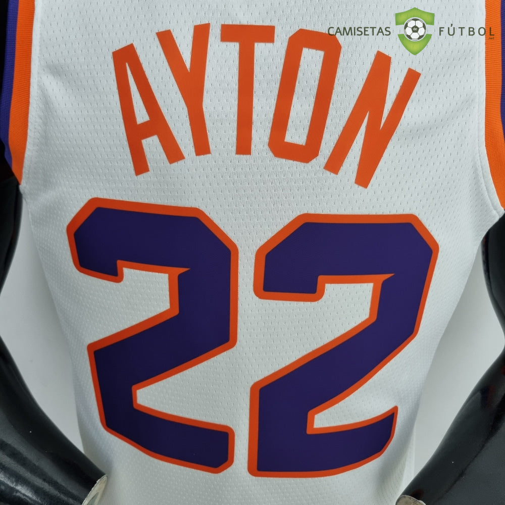 Camiseta Phoenix Suns 21-22 - Deandre Ayton 22 Blanco Nba