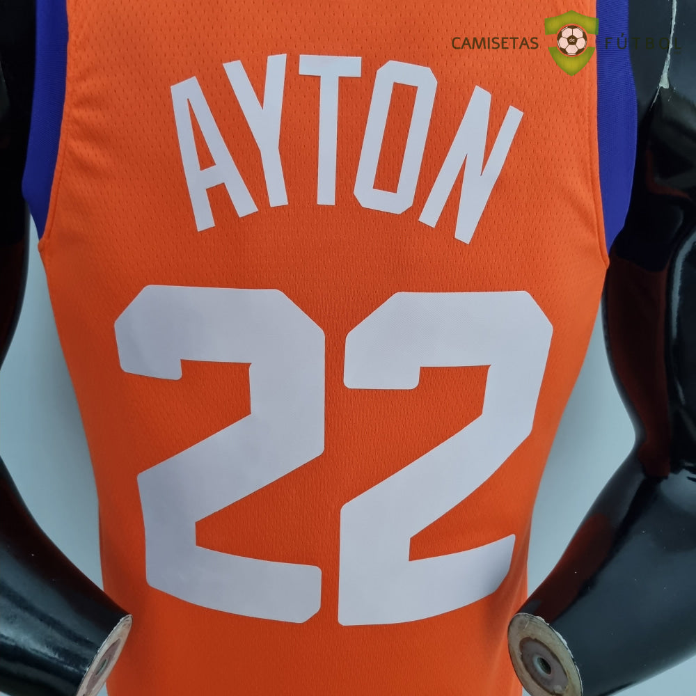 Camiseta Phoenix Suns 21-22 - Deandre Ayton 22 Naranja Nba